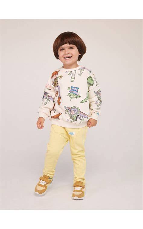 Reserved Baby Boy's Light Yellow Elastic Waistband Kangaroo Pocket Sweatpant | Reserved In Lebanon