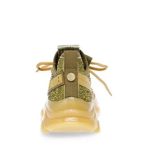 Steve Madden Women's Green Olive Fabric Mistica Sneakers | Steve Madden In Lebanon