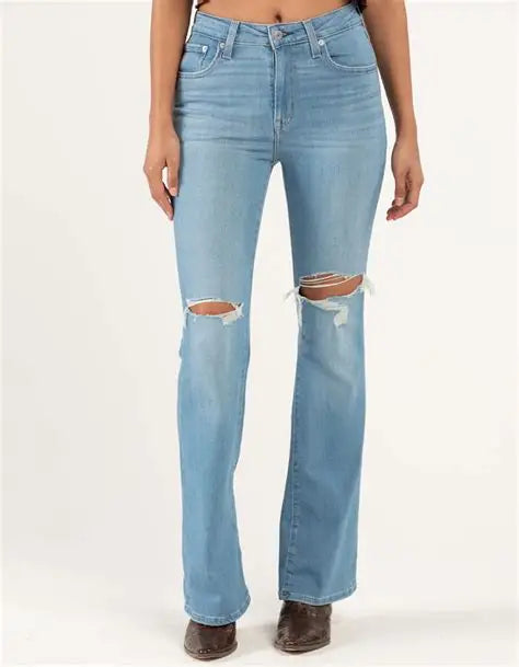 Levi's Women's Blue 726 Flare Light High Rise Flare Jeans |Levi's In Lebanon