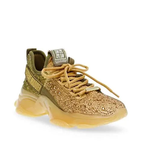 Steve Madden Women's Green Olive Fabric Mistica Sneakers | Steve Madden In Lebanon
