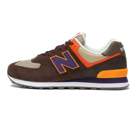 New Balance Men's Brown Orange 574 Sneakers | New Balance In Lebanon