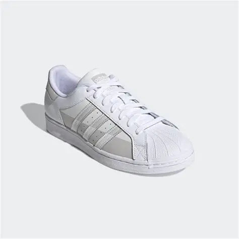Adidas Men's White & Grey Superstar Sneakers | Adidas In Lebanon