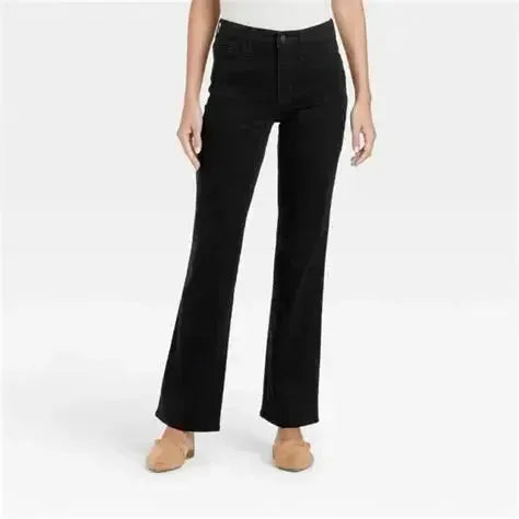 Universal Thread Women's Black High-Rise Bootcut Cropped Jeans | Universal Thread In Lebanon