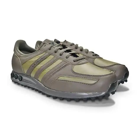 Adidas Men's Grey-Olive Originals LA Trainer Sneakers |Adidas In Lebanon