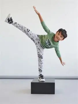 Sinsay Boy's Grey Printed Sweatpants | Sinsay In Lebanon