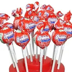 Bubble Dinger Cherry Lollipop 21g | Bubble Dinger In Lebanon