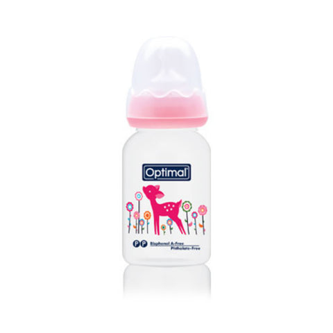 Optimal Bottle Narrow Neck- Orthodontic Nipple 140ml(0m+)  (OPB-1024) | Optimal In Lebanon