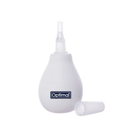 White nasal cleaning device with 'Optimal' branding on a white background