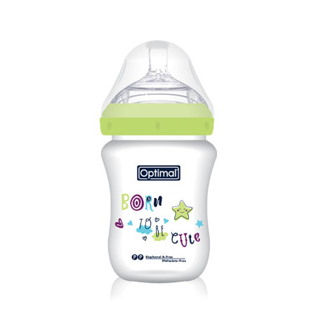Optimal Teat Double Anti-Colic System 300ml (0+ MONTHS) Green (OPB-1092) | Optimal In Lebanon