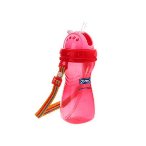 Optimal P.P Wide Neck Silicone Straw Bottle +12Monthes 400ml (OPB-2014)