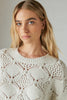 Lucky Brand Women's Off White Open Stitch Pullover Sweater | Lucky Brand In Lebanon