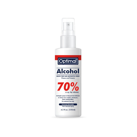 Optimal 70% Alchohol Based First Aid Antiseptic Spray 125ml (OPH-026) | Optimal In Lebanon
