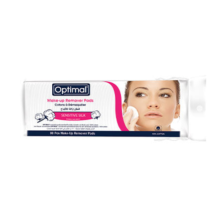 Optimal Makeup Remover Pads Sensitive Silk 80PCS (OPH-098) | Optimal In Lebanon