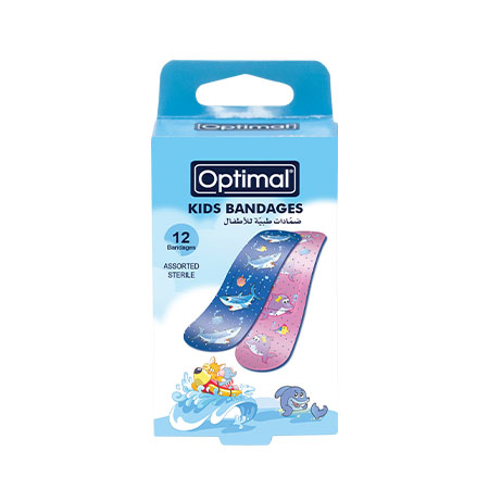 Optimal Kids Bandages 12 Bandages(19x72mm) (OPH-387) | Optimal In Lebanon