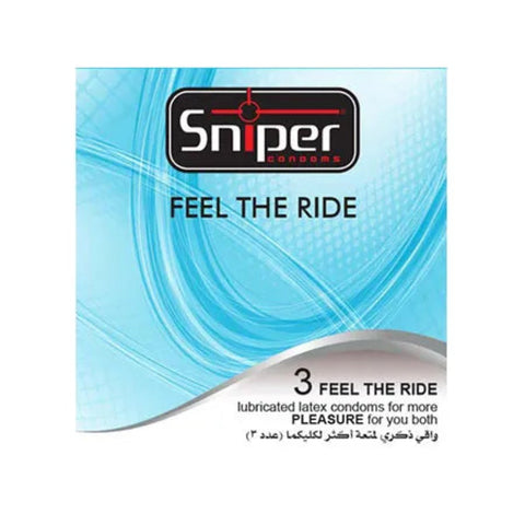 Sniper Condoms Feel The Ride 3PCS 