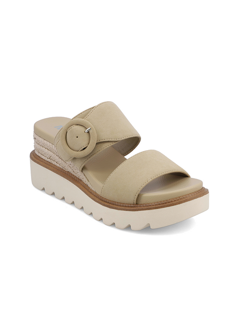 MIA Women's Beige Orla Slip-On Wedge Sandals | MIA In Lebanon