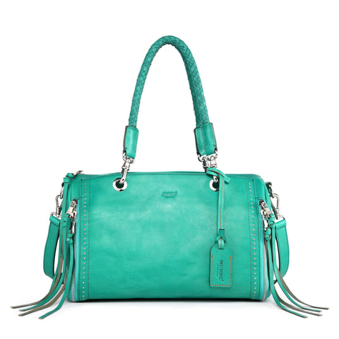 Old Trend Women's Aqua Leather Lily Handbag |Old Trend In Lebanon