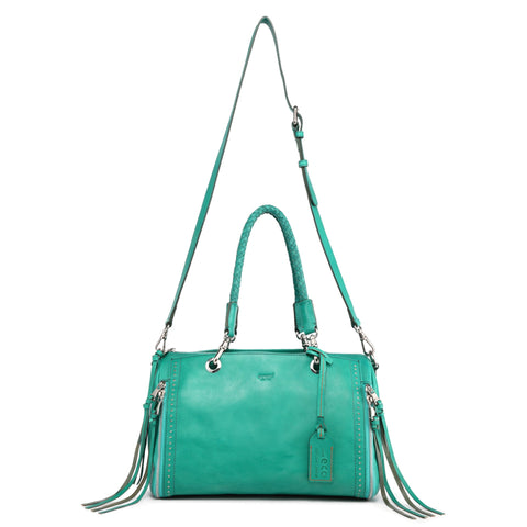 Old Trend Women's Aqua Leather Lily Handbag |Old Trend In Lebanon