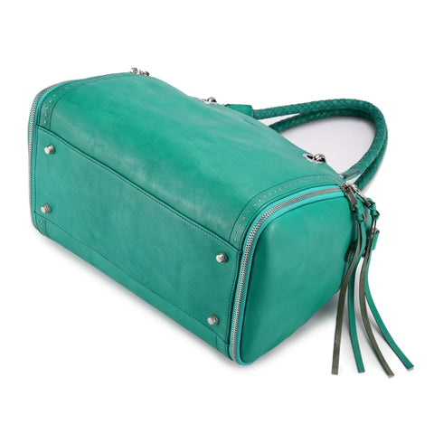 Old Trend Women's Aqua Leather Lily Handbag |Old Trend In Lebanon