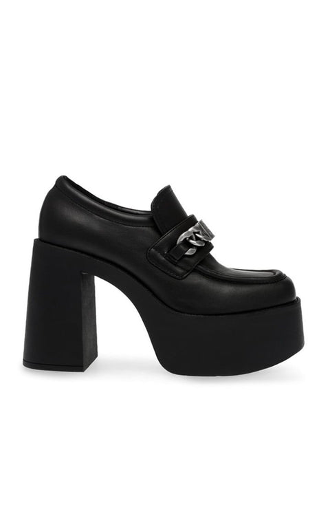 Steve Madden Women's Black Leather Libe Rate Heels | Steve Madden In Lebanon