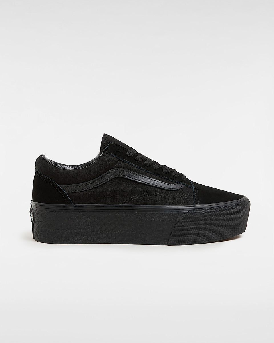 Vans Unisex Black Old School Stackform Sneakers |Vans In Lebanon