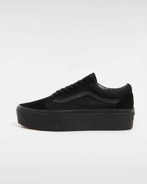 Vans Unisex Black Old School Stackform Sneakers |Vans In Lebanon