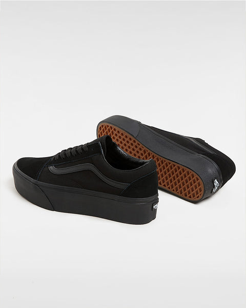 Vans Unisex Black Old School Stackform Sneakers |Vans In Lebanon