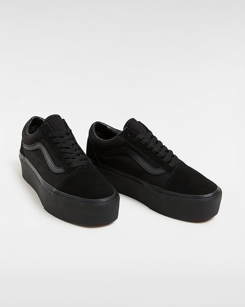 Vans Unisex Black Old School Stackform Sneakers |Vans In Lebanon