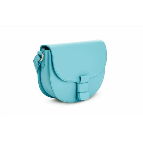 On 34th Women's Blue Sea Spray Leather Holmme Saddle Crossbody Bag | On 34th In Lebanon