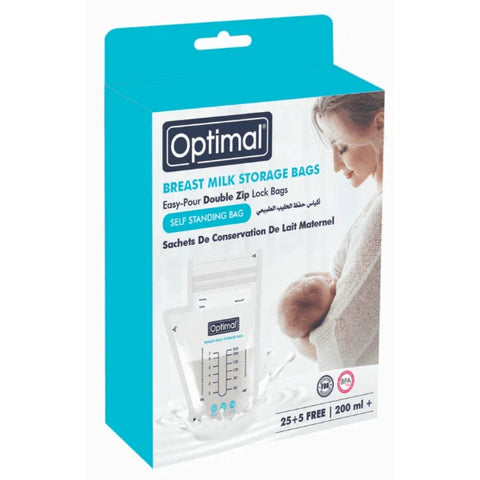 Optimal Breast Milk Storage Bags 25+4Free 200ML (OPB-1079) | Optimal In Lebanon