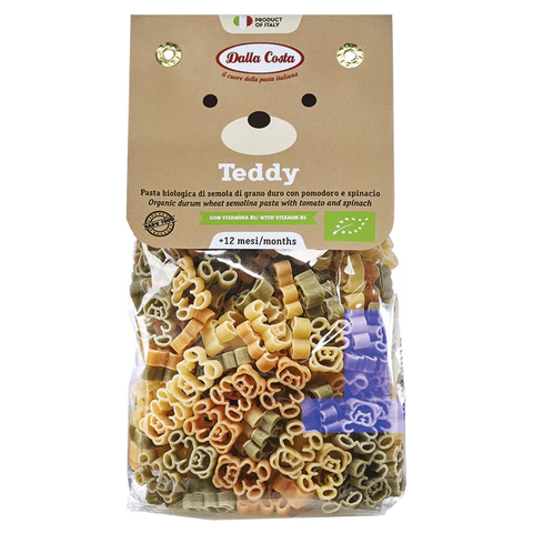 Dalla Costa Teddy Kids Pasta - Tomato & Spinach (+12months) 200g