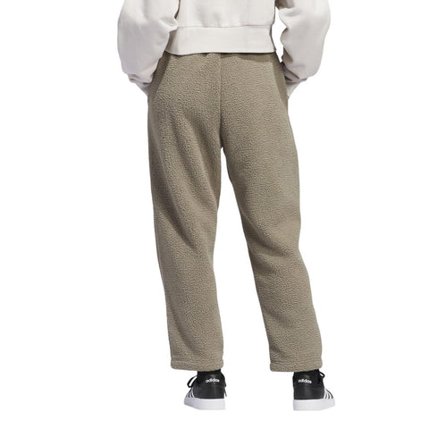 Adidas Women's Clay Green Sherpa Barrel-Leg Elastic Waist Pull On Sweatpants | Adidas In Lebanon
