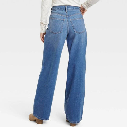 Universal Thread Women's Blue High-Rise Wide Leg Pant |Universal Thread In Lebanon