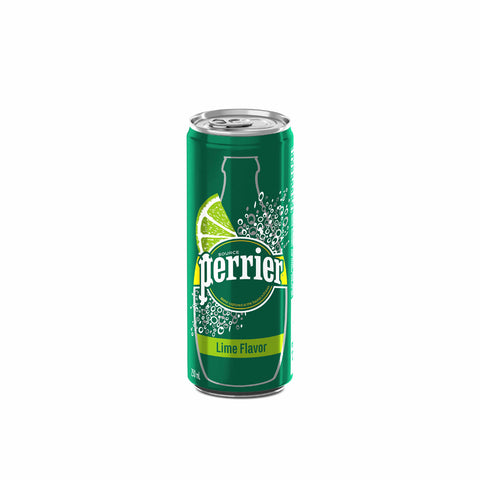 Perrier Lime Sparkling Mineral Water Can 250ml