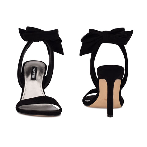 Nine West Women's Black Kelsie Ankle Wrap Heeled Sandals |Nine West In Lebanon