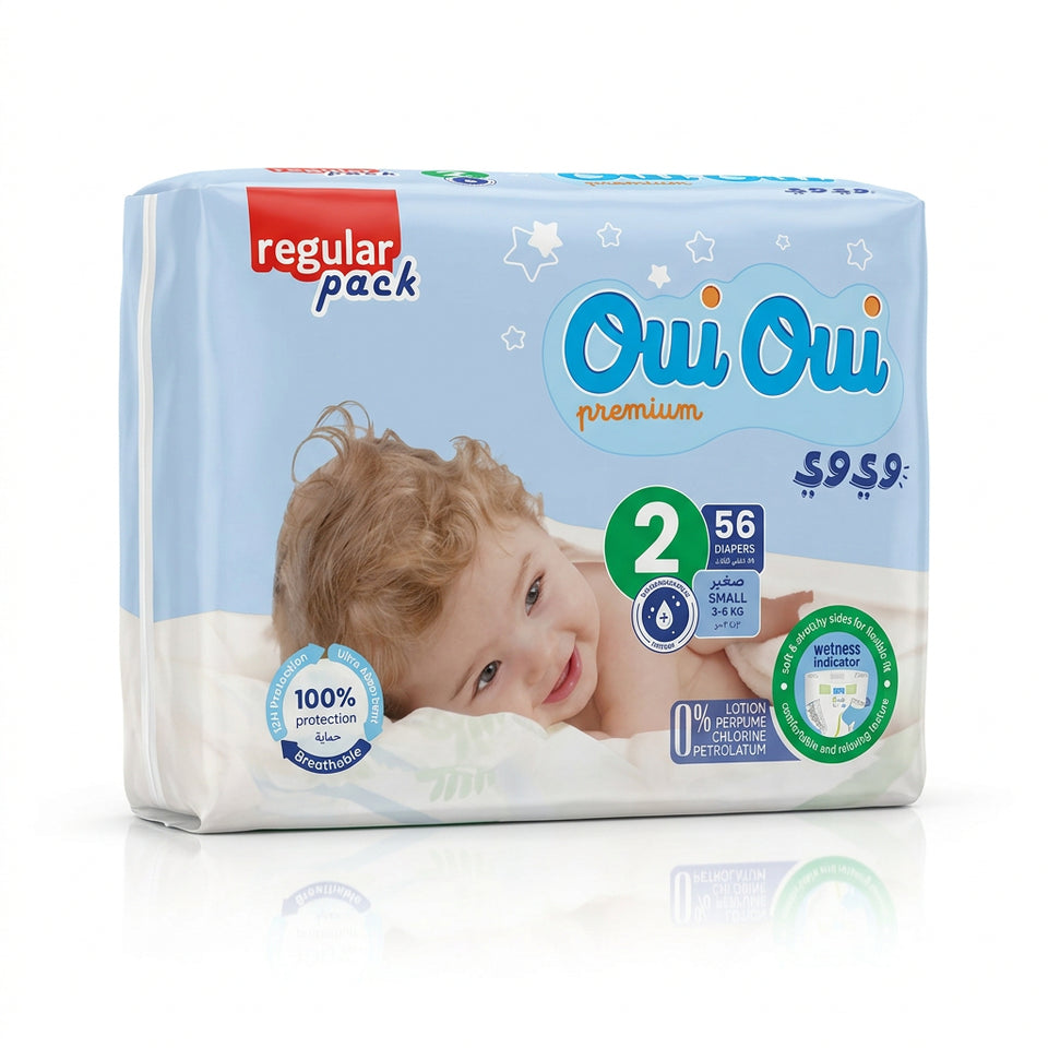 Oui Oui Premium Size:2 (3_6kg) 56 Diapers