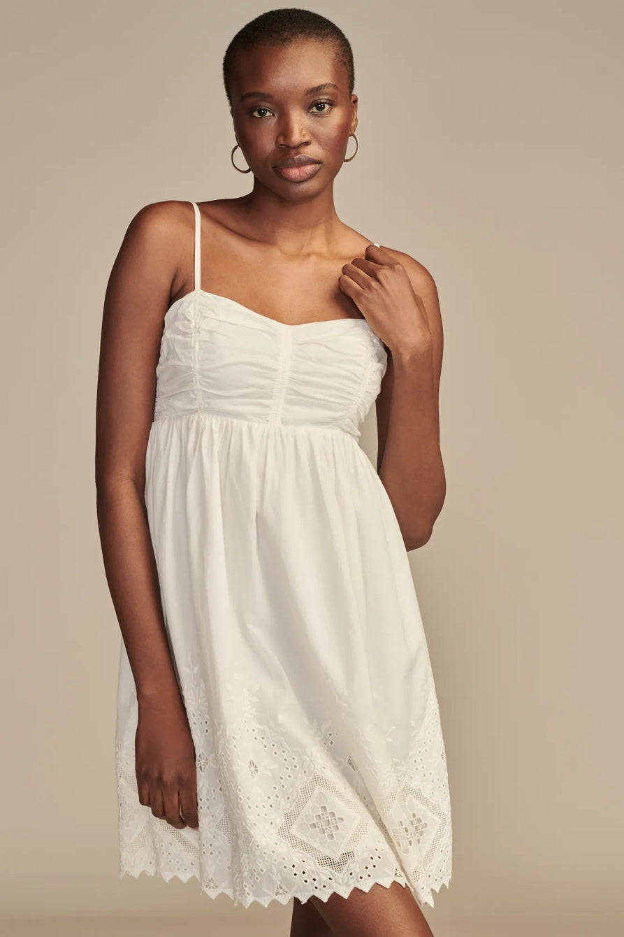 Lucky Brand Women's White Poplin Cutout Mini Dress | Lucky Brand In Lebanon