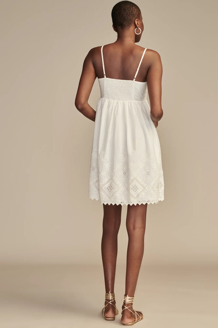 Lucky Brand Women's White Poplin Cutout Mini Dress | Lucky Brand In Lebanon