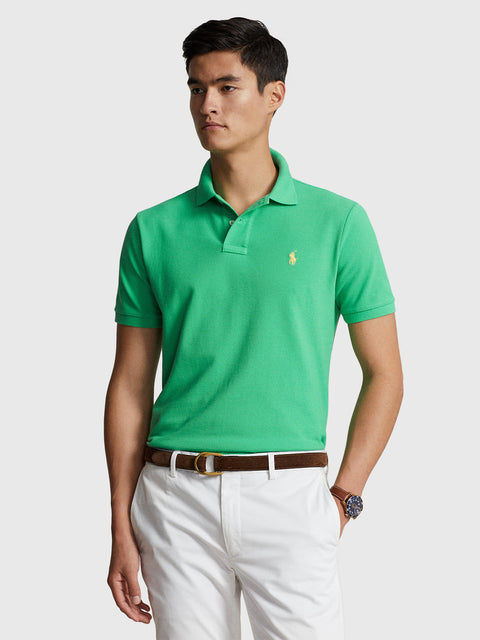 Polo Ralph Lauren Men's Green Classic-Fit Mesh Polo T-Shirt | Polo Ralph Lauren  In Lebanon