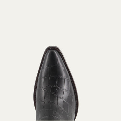 Buck & Brana Women's Black/Brown Bianca Leather Boots | Buck & Brana in Lebanon