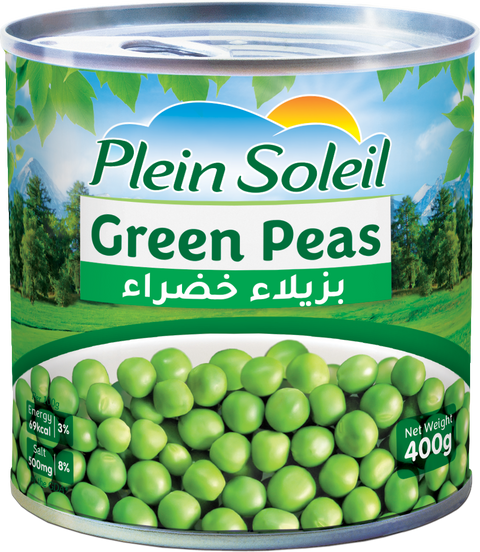 Plein Soleil Canned Green Peas 400g