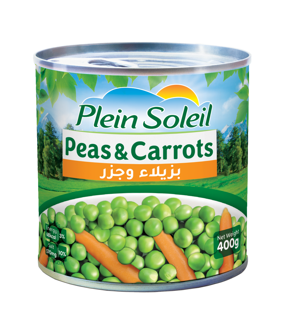 Plein Soleil Peas & Carrots 400g | Plein Soleil In Lebanon