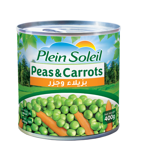 Plein Soleil Peas & Carrots 400g | Plein Soleil In Lebanon