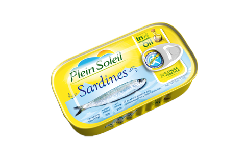 Plein Soleil Sardines في الزيت النباتي 125 جم