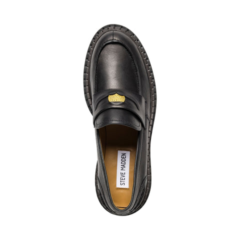 Steve Madden Women's Black Leather Pursuit Slide On Casual Shoes | Steve Madden In Lebanon