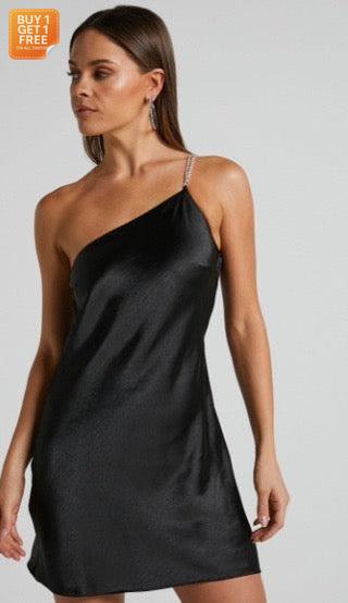 ASYOU Women's Black Dress ANF822