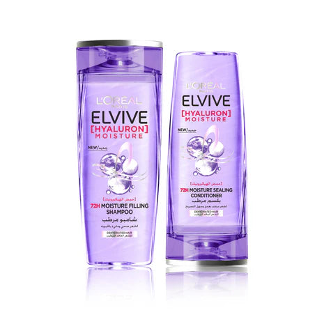 L'Oreal Paris Elvive Hyaluron Moisture Shampoo 600ml + Conditioner 200ml (-20% OFF) | L'Oreal Paris In Lebanon