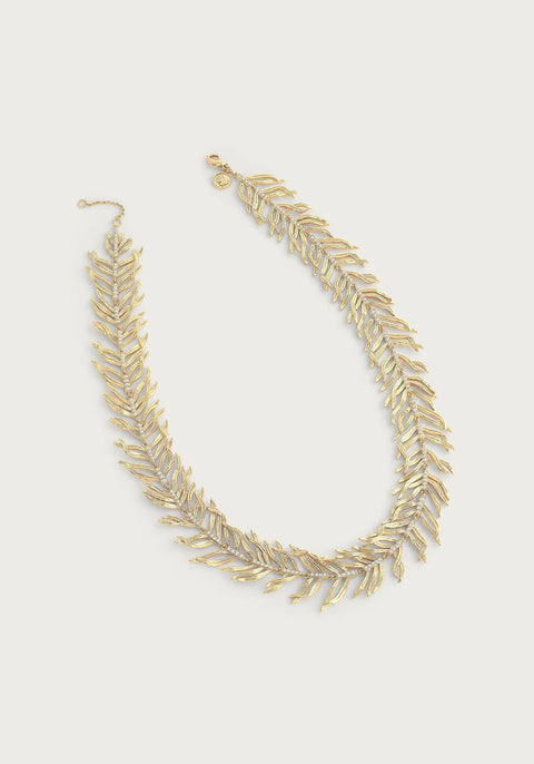 Anabel Aram Women Gold Palma Leaves Necklace| Anabel Aram In Lebanon