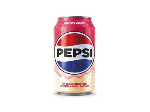 Pepsi Strawberries 'N' Cream Can 330ml | Pepsi In Lebanon