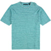 Perry Ellis Men's Blue Space Dyed Crewneck Embellished T-Shirt | Perry Ellis In Lebanon